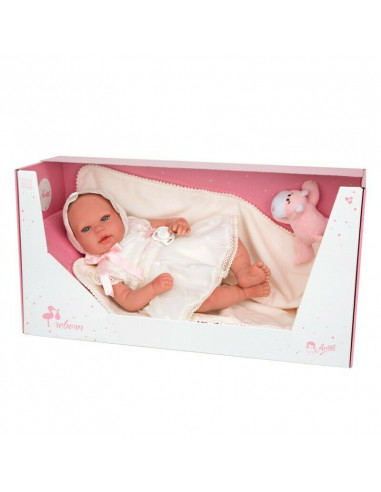 REBORN ARIAS 45CM.GAIA C/MANTA Y...
