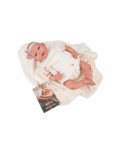 REBORN ARIAS 45CM. NAROA C/MANTA Y...