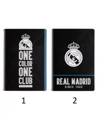 REAL MADRID LIBRETA A4 CUADROS