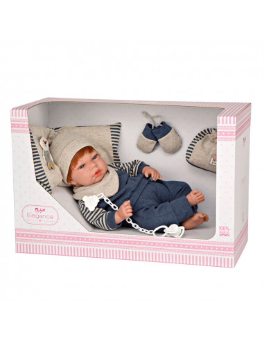 ELEGANCE 40CM.ANDIE AZUL C/COJIN...