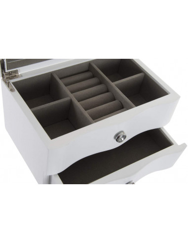 JOYERO MDF TERCIOPELO 20X13X12 ESPEJO...