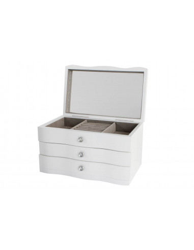 JOYERO MDF TERCIOPELO 27X18X16 ESPEJO...