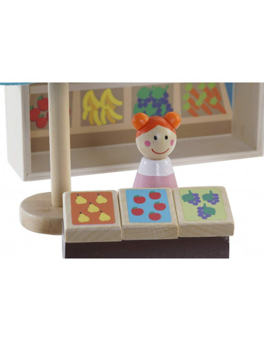 JUEGO SET 15 MADERA TELA 20,5X13,5X21...