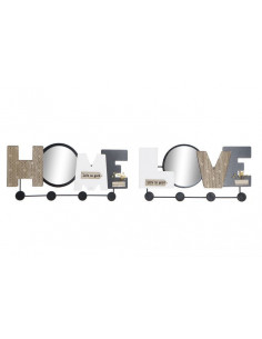 PERCHERO PARED MDF ESPEJO...