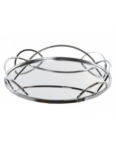 BANDEJA DECORACION METAL ESPEJO...