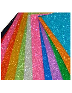 PAPEL GOMA EVA PURPURINA...